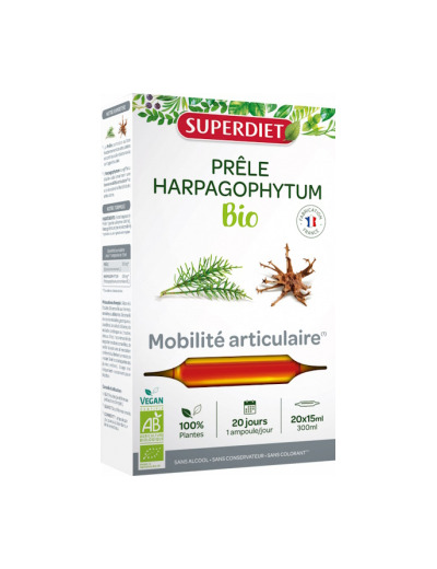 Prêle Harpagophytum Bio 20 ampoules de 15ml