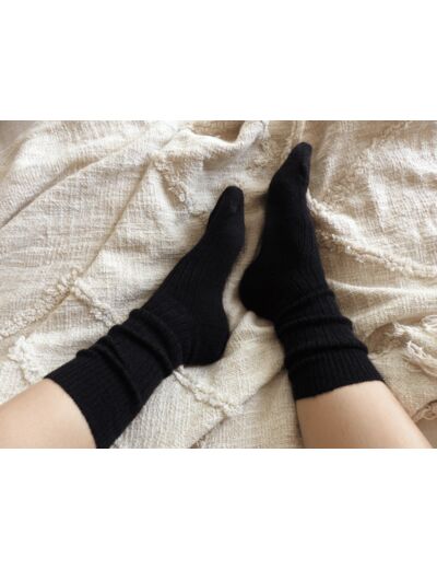 Chaussettes CHILL - 80% mohair / Noir