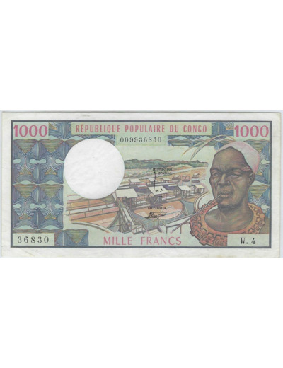 CONGO REPUBLIQUE 1000 FRANCS 1978 W.4 TTB+