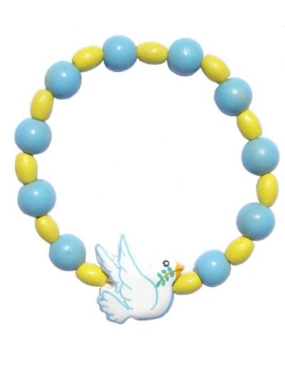 Bracelet Colombe Bleu Environ 5cm