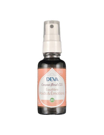 Composé Floral n°25 Equilibre Poids et Emotions Spray 30ml