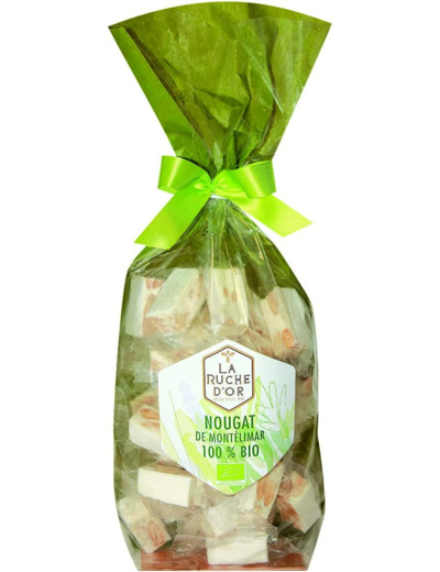 Nougat de Montelimar papillote 200g La ruche d or