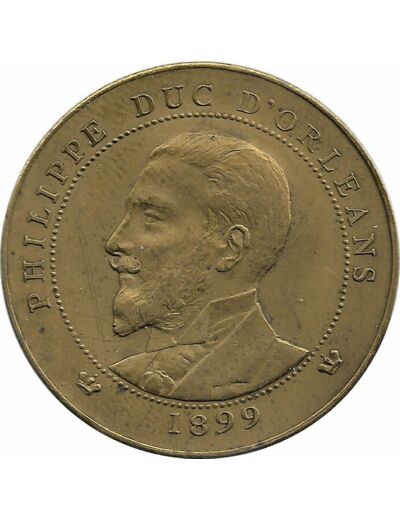 MEDAILLE - PHILIPPE DUC D'ORLEANS 1899 TTB+