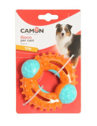 Anneau avec picots en TPR pour chien - 10.5cm