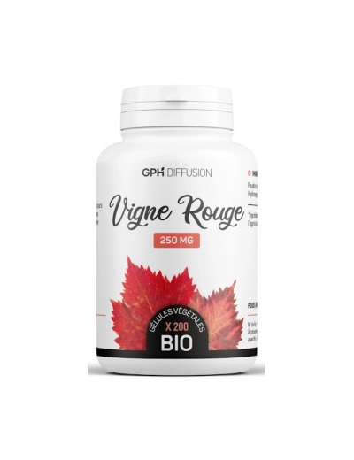 Vigne Rouge Bio 250 mg 200 gélules végétales