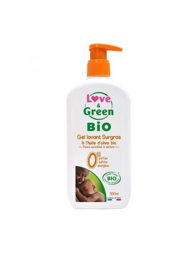 Gel lavant bébé surgras bio 500ml