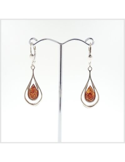 Boucles d'oreilles Ambre