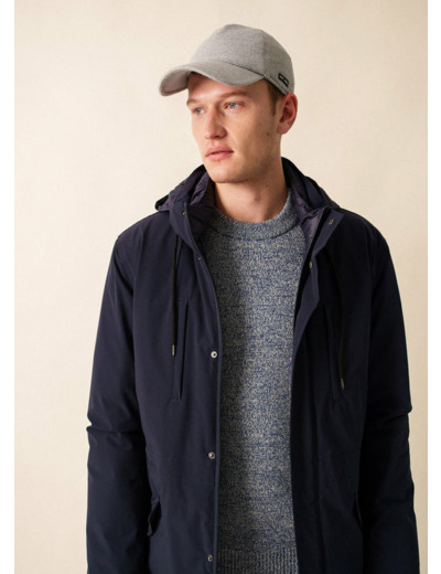 Casquette en maille en laine mélangée