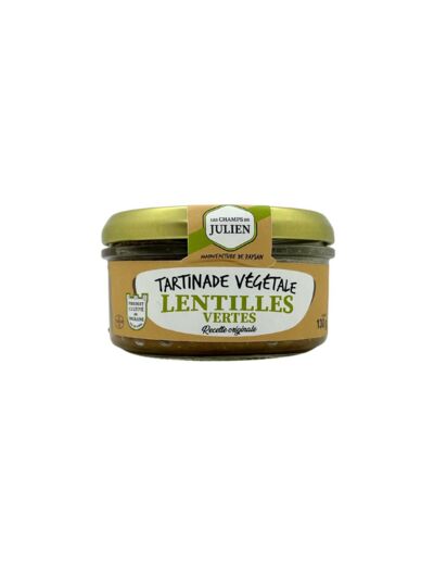 Tartinade végétale Lentilles Vertes