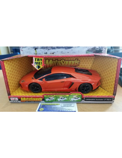 LAMBORGHINI AVENTADOR LP 700-4 MAISTO MOTOSOUNDS en BOITE 1/24 1:24