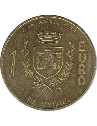 EURO TEMPORAIRE 1 EURO DE NYONS 1996 UNC