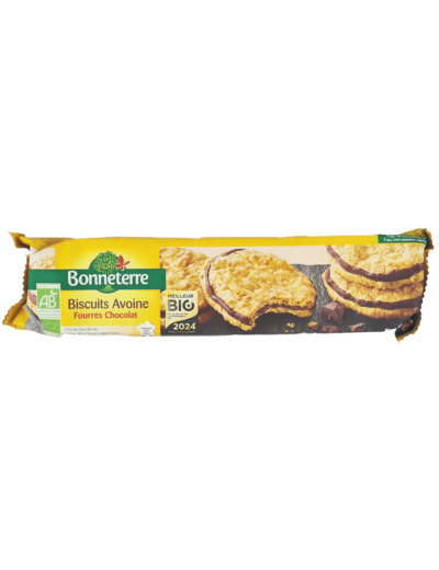 Biscuits Avoine Fourrés Chocolat Bio 150g