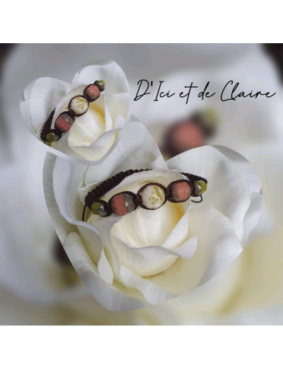 Bracelet Shamballa 5 perles de verre