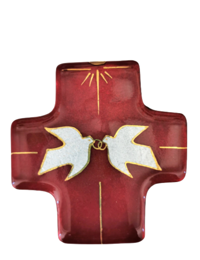 Alliance rouge 7,7X8cm - EMAUX DU LIBAN