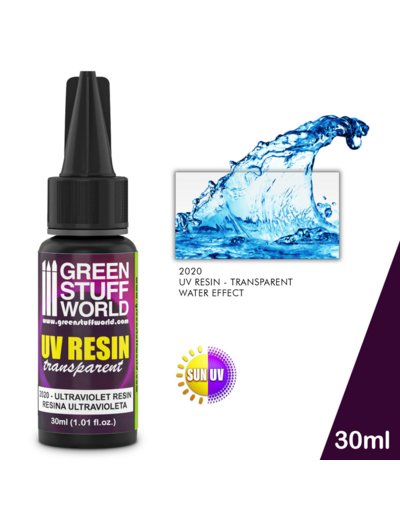 Peinture - Effet d'eau, Résine à rayons Ultraviolet (UV) 30ml