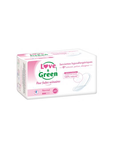 Serviettes incontinence normal x12