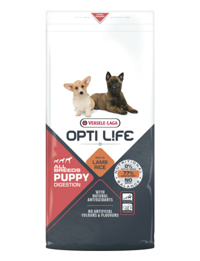 OPTI LIFE, Puppy Digestion - 12.5KG