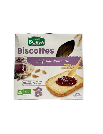 Biscottes À La Farine D'épeautre Bio 300g