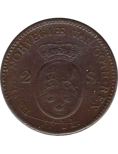 DANEMARK 2 SKILLING FREDERIK VI 1811 IC TTB-