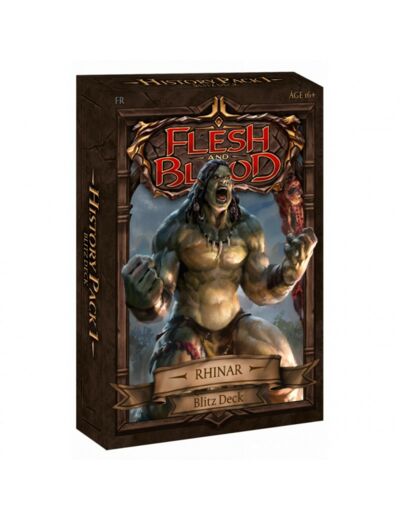 Decks Préconstruits - Flesh and Blood - Deck Blitz - History Pack 1 (Rhinar)