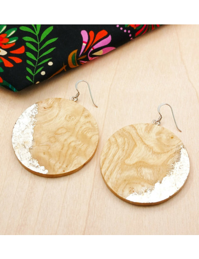BOUCLES D'OREILLES Argent Rhodié 925/1000