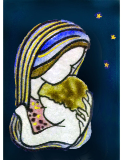 Maris Stella 9,6X6,8cm - EMAUX DU LIBAN