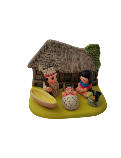 CRECHE en céramique- BLOC 8x7cm- AMAZONIE