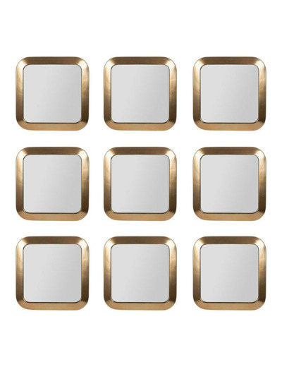 Miroir Killa Mordore doré 25x25cm