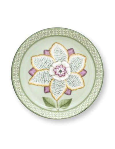 Repose sachet vert en porcelaine Pipstudio