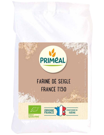 Farine de Seigle Bio T130-500g-Priméal