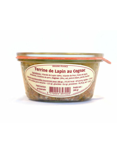 Terrine de Lapin au Cognac