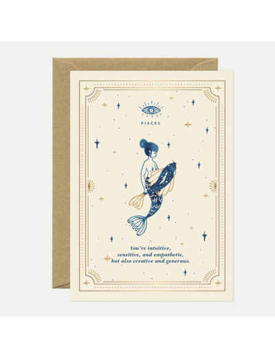 Carte Astro Pisces / Poisson - AWS