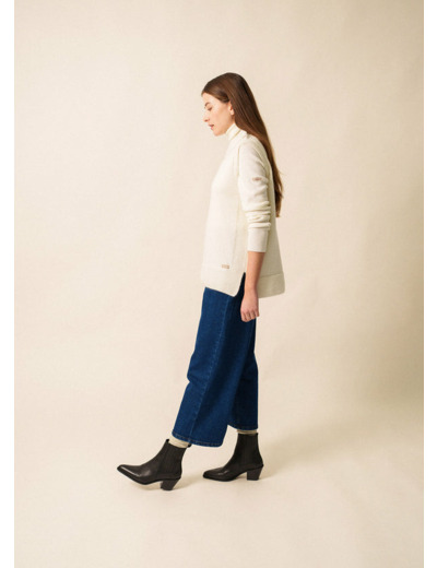 Pull sans manche La Clusaz en mohair