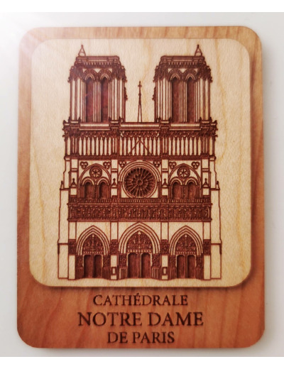 Magnet en Bois d'Erable - ND DE PARIS