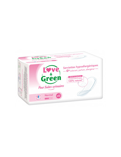 Serviettes incontinence normal x12