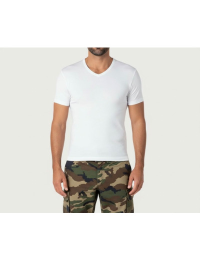 Tee-shirt col V Eminence (manches courtes homme Pur coton)