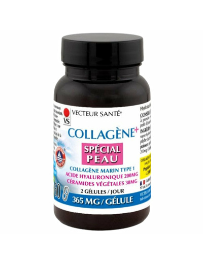 Collagène spécial peau type 1-60 gélules-Vecteur santé