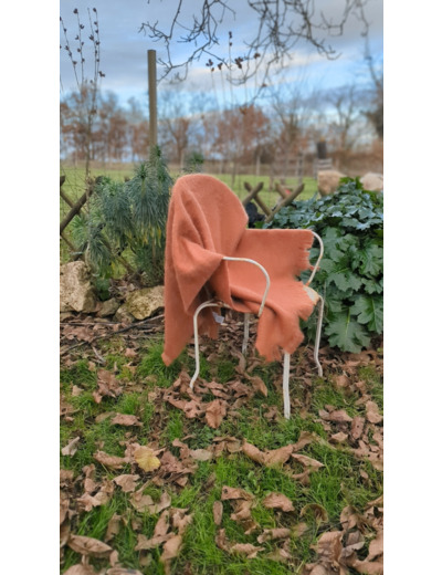 Plaid DOUCEUR - Terra cota