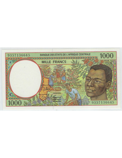 BANQUE DES ETATS DE L'AFRIQUE CENTRALE CONGO 1000 FRANCS 1993 NEUF 93-----