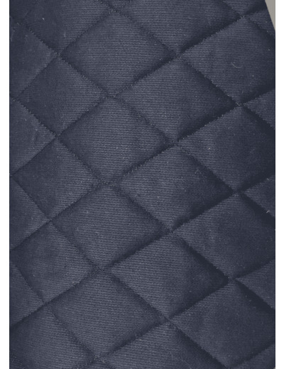 Tissu matelassé Ancotex MARINE pique de coton laize 145cm au mètre
