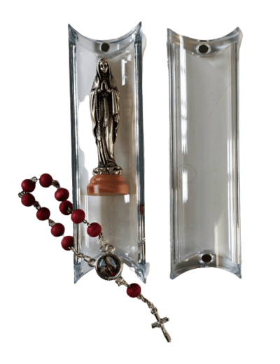 Coffret Statue + Dizainier - NOTRE DAME DE LOURDES
