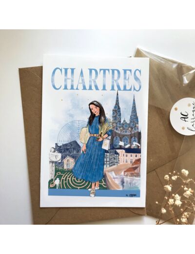 Chartres - affiche, carte postale