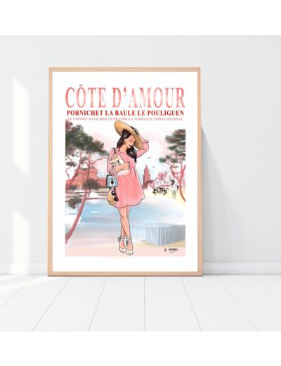 Côte d'Amour - affiche, carte postale