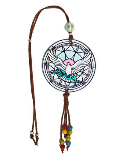 Pendentif pour voiture Acrylique D88mm - COLOMBE