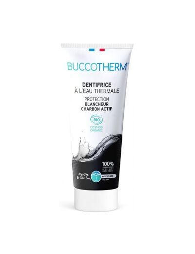 Buccotherm gel dentifrice blancheur au charbon actif 75ml