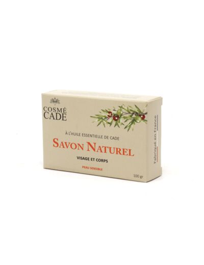 Savon Naturel À L'huile Essentielle De Bois De Cade Biologique.