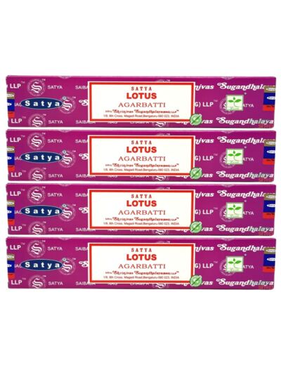 Encens Satya Lotus - 4 boites de 15 gr