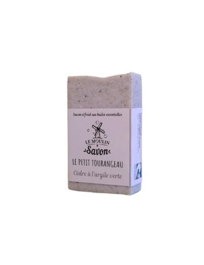 Savon solide Cèdre Argile Verte-100g-Le Moulin à savon