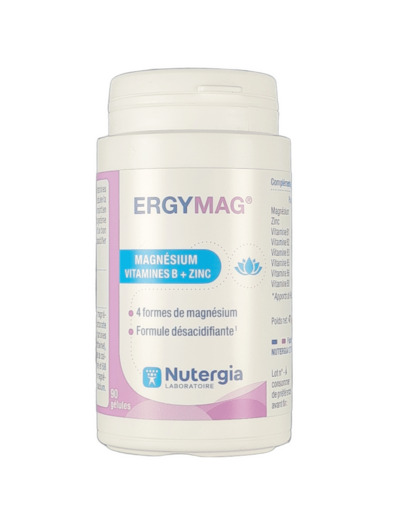 Ergymag Magnésium Vitamines B+Zinc 90 Gélules