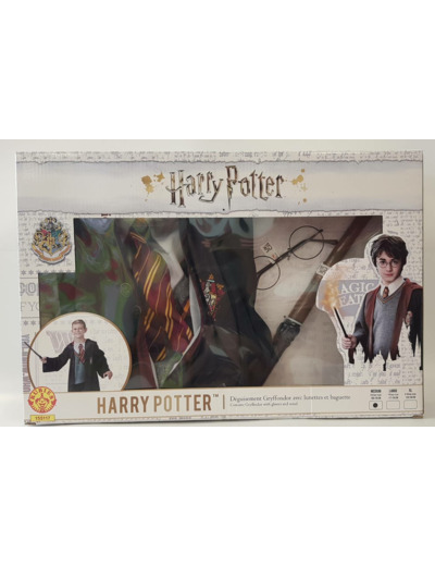 DEGUISEMENT HARRY POTTER AVEC LUNETTES ET BAGUETTE DE CHEZ RUBIES